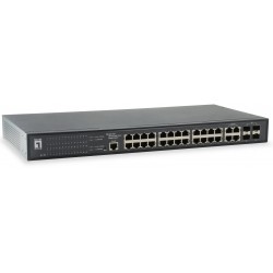 GES-2451, Switch 24 GE with 2 Shared SFP Web Smart