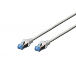 DK-1532-005 A-MCSSP80005, Пач кабел  Cat.5e 0.5m SFTP сив, Assmann