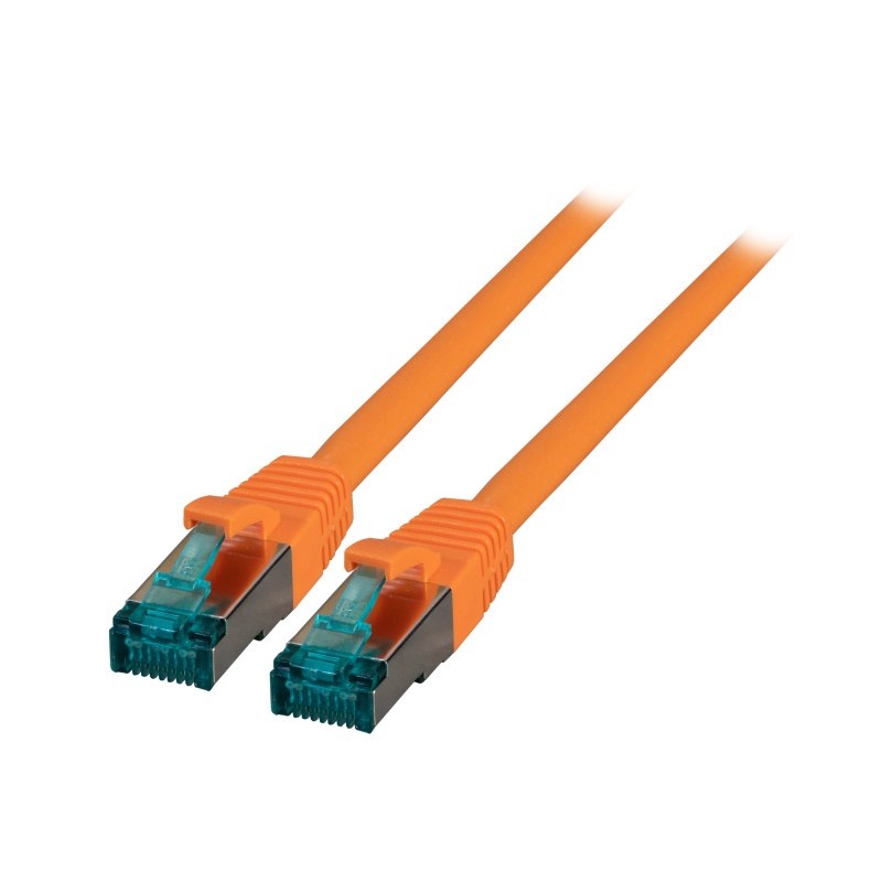 MK6001.7.5O, Пач кабел Cat.6A 7.5m SFTP оранжев, EFB
