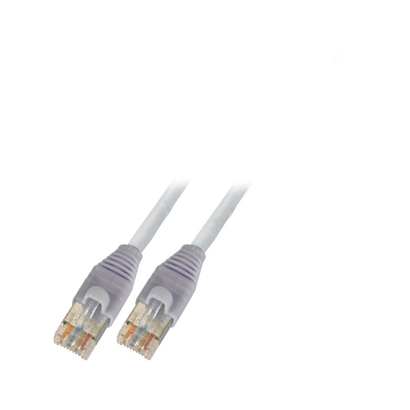 K8181.7.5, Пач кабел Cat.6a 2xAMP PiMF сив 7.5m, EFB