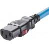 LPCA07-X, Захранващ кабел C13 - C14 locking 1.2m син, Panduit