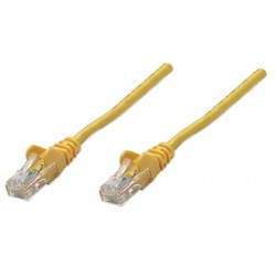 318969, Пач кабел Cat.5e 1m UTP жълт, IC Intracom