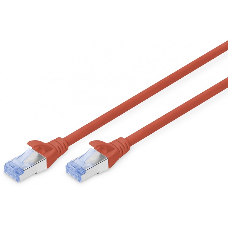 DK-1532-070/R, Пач кабел Cat.5e 7m SFTP червен, Assmann