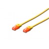 DK-1617-0025/Y, Patch cable Cat.6 0,25m UTP жълт, Assmann