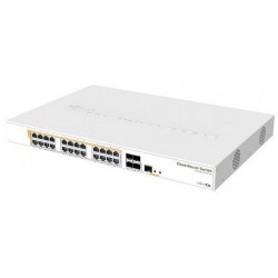 CRS328-24P-4S+RM, MikroTik 24xGigabit LAN (all PoE-out), 4xSFP+