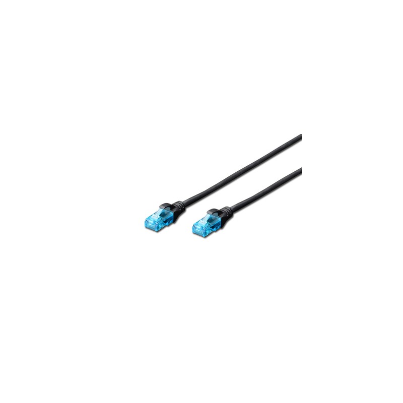 DK-1512-070/BL, Пач кабел Cat.5e 7m UTP черен, Assmann DK-1512-070/BL, Пач кабел Cat.5e 7m UTP черен, Assmann