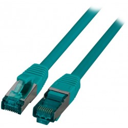 MK6001.1GR, Пач кабел Cat.6A 1m SFTP зелен, EFB