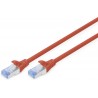 DK-1532-100/R, Пач кабел Cat.5e 10m SFTP червен Assmann