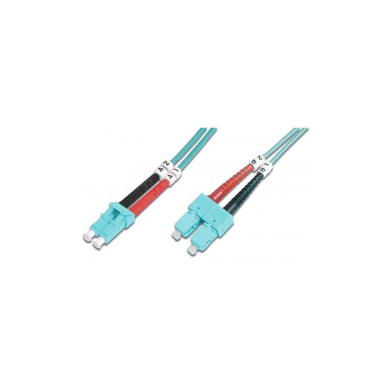DK-2532-05/3, Оптична корда дуплекс 50/125 LC-SC (OM3), 5m Assmann DK-2532-05/3, Оптична корда дуплекс 50/125 LC-SC (OM3), 5m Assmann