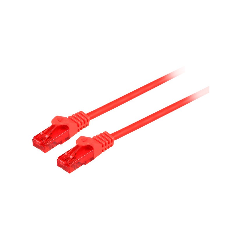 K8105RT.1, Patch cable Cat.6 1m UTP червен LSZH, EFB
