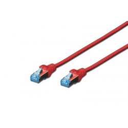 A-MCSSP80020R, Пач кабел  Cat.5e 2m SFTP червен, Assmann